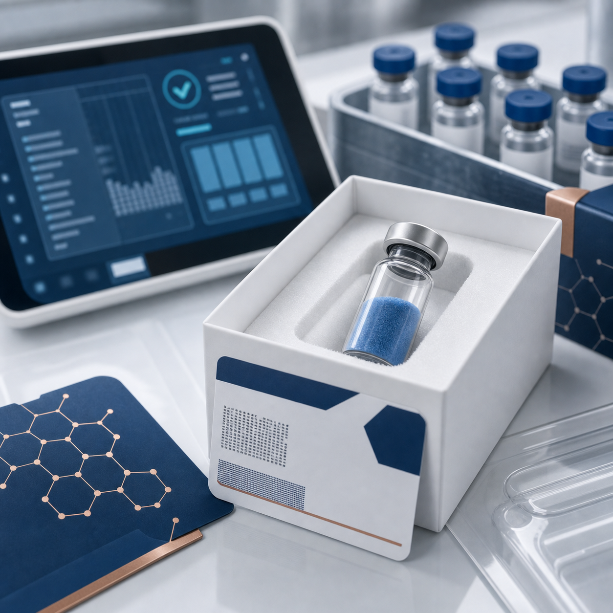 GHK-CU research peptide batch traceability scene